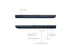 Notebook Asus Vivobook I5 8GB 512GB SSD 15.6 Azul - 2