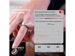 ANEL INTELIGENTE (CONNECT RING) COM MONITORAMENTO DE SAÚDE Prata - 9