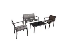 Conjunto Terraço Relax Com 4 Pecas Cinza - 9