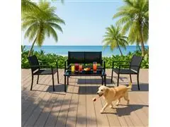 Conjunto Terraço Relax Com 4 Pecas Preto - 4