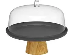 Boleira Com Cupula E  Pé Preto Fechado - 0