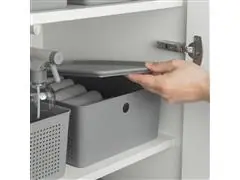 Cesto Flow Com Tampa 34 X 27 X 14 Chumbo Fechado - 0