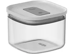 Pote Hermetico Quadrado 450Ml  Duo Lock  Branco Fechado