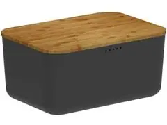 Porta Pão Lume Preto Fechado - 0