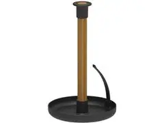 Porta Papel Toalha Lume Preto Fechado - 0