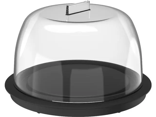 Porta Queijo Minas Break Preto Fechado