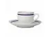 Aparelho jantar Très Classique porcelana Silver Rim 42pçs azul - 1