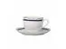 Aparelho jantar Très Classique porcelana Silver Rim 42pçs azul - 5