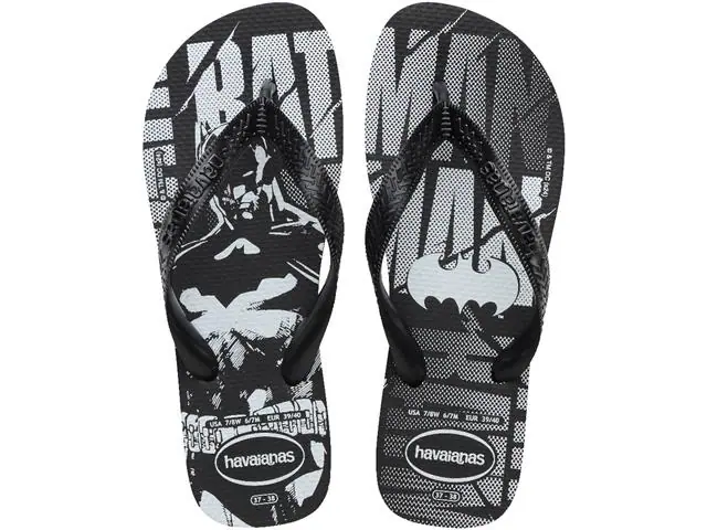 Chinelo Havaianas Dc Logomania Preto