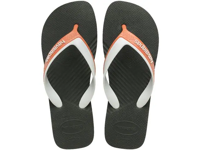 Chinelo Havaianas Dual Verde Olive/Branco