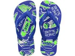 Chinelo Havaianas Kids Athletic Branco/Azul Nava - 0