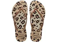 Chinelo Havaianas Slim Animals Bege/Bege
