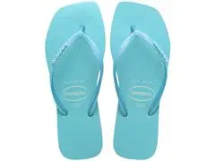 Chinelo Havaianas S Sqr Gtr Neon Bege Palha/Azul