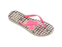 Chinelo Havaianas Slim Disney Bege Palha - 3