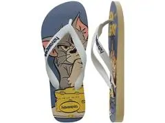 Chinelo Havaianas Top Warner Clas Buttercream/Branco - 4
