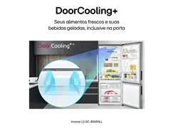 Geladeira Smart LG Frost Free Inverter 451L Inox Look GCB569NLLM- 110V - 2