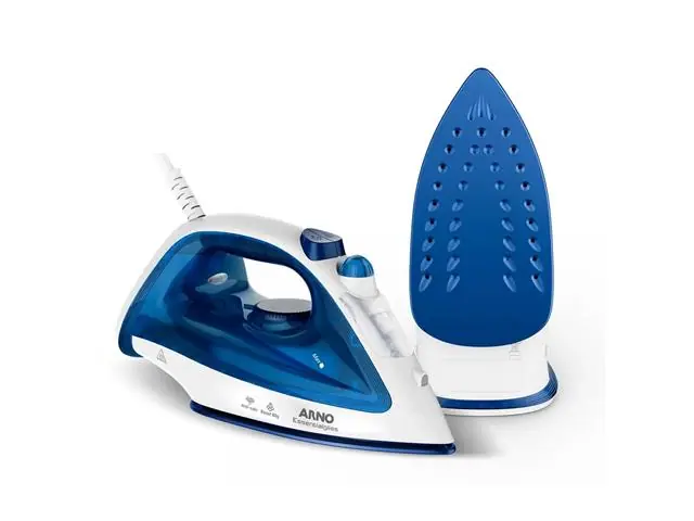 Ferro a Vapor Arno Essentialgliss Azul com Base Antiaderente -  220V