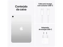 Apple iPad 11ª geração, chip A16, Wi-Fi, 512GB - Prata - 3