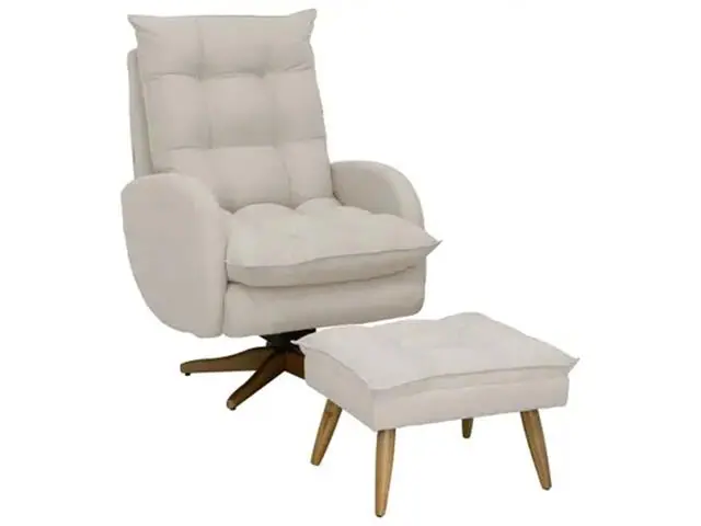 Poltrona De Amamentação Clarice Giro Balanço Bebê Completo