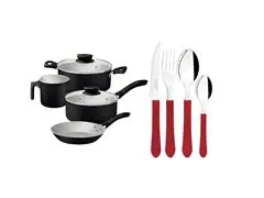 Combo Essencial Tramontina: Panelas Linz + Talheres Leme