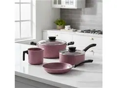 Combo Essencial Tramontina: Panelas Linz Rosa + Aparelho de Jantar Fog - 3