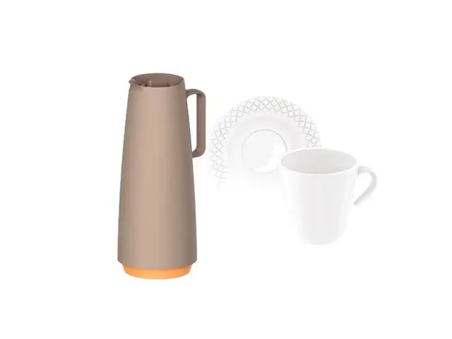 Combo Essencial Tramontina: Bule Térmico Exata + Jogo de Xícaras Ingri