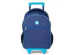 Mochila De Rodinhas Play Azul Escuro Mn