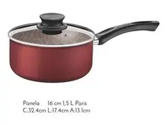 Jogo de Panelas Tramontina Paris Antiaderente Vermelho 7 Peças - 2