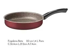 Jogo de Panelas Tramontina Paris Antiaderente Vermelho 7 Peças - 4