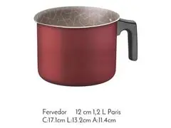 Jogo de Panelas Tramontina Paris Antiaderente Vermelho 7 Peças - 5