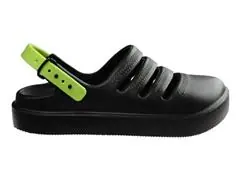Sándalias Havaianas Kids Clog Preto/Verde Limao Tam 23-24 - 2