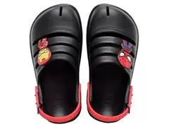 Sándalias Havaianas Kids Clog Marvel Novo Grafite Tam 23-24
