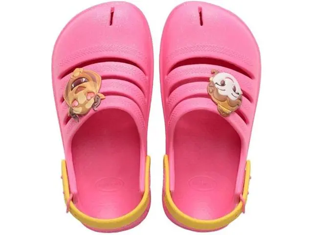 Sándalias Havaianas Kids Clog Princesas Ciber Pink Tam 23-24