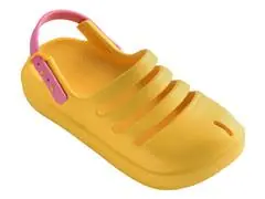 Sándalias Havaianas Kids Clog Amarelo Ouro/Pink Lemonade Tam 33-34 - 1