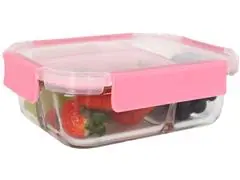 Pote Hermético Mundiart em Vidro com 3 Divisórias 1,04L