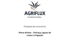 Plano diretor - Vinhaça, águas de reúso e irrigação