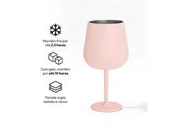 Taça Térmica Drink Rosa Claro - Clear - 1