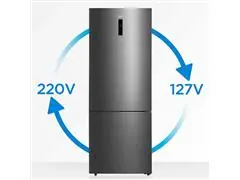 Refrigerador Inverse Midea de 2 Portas Frost Free com 416L Inox Bivolt - 4