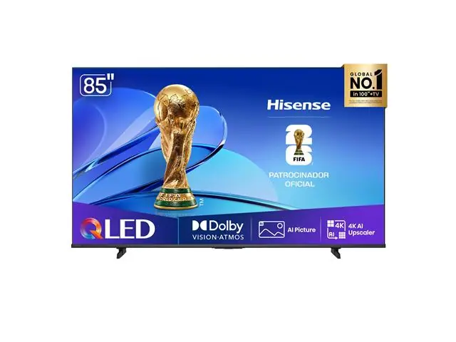Smart TV Hisense QLED 4K 85" Polegadas Dolby Gaming, Alexa e Google