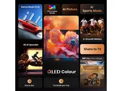 Smart TV Hisense QLED 4K 85" Polegadas Dolby Gaming, Alexa e Google - 5