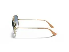 Óculos de sol Ray-Ban METAL PILOT ARISTA CLEAR GRADIENT BLUE - AVIATOR - 1