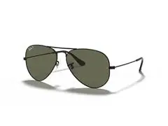 Óculos de sol Ray-Ban METAL PILOT BLACK G-15 GREEN - AVIATOR