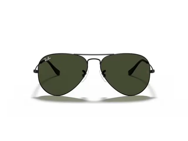 Óculos de sol Ray-Ban METAL PILOT BLACK G-15 GREEN - AVIATOR