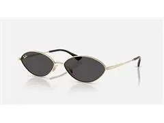 Óculos de sol Ray-Ban METAL OVAL PALE GOLD DARK GREY - KAI