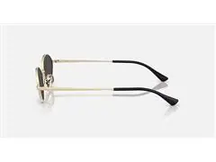 Óculos de sol METAL OVAL PALE GOLD DARK GREY - KAI - 2