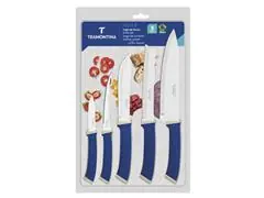 Jogo Facas Tramontina Felice Inox Azul 5 Peças - 1