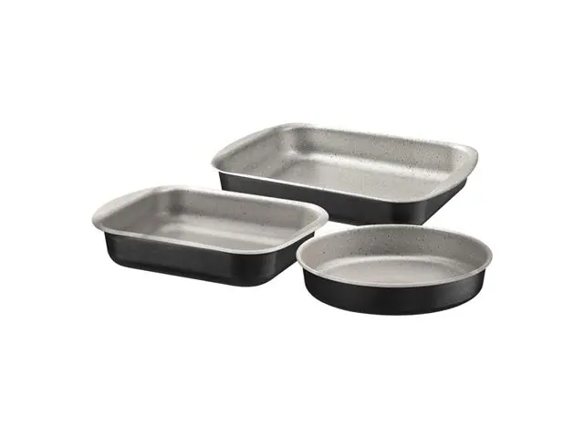 Jogo Assadeiras Tramontina Brasil Antiaderente Preto 3 Peças