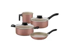 Jogo Panelas Tramontina Linz Antiaderente Mocaccino 4 Peças - 0