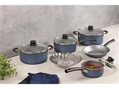 Jogo Panelas Tramontina Versalhes Antiaderente Azul 6 Peças - 8