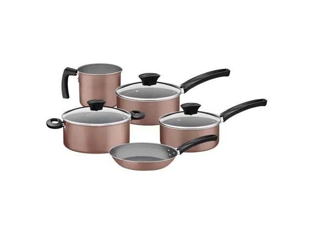 Jogo Panelas Tramontina Michigan Antiaderente Siena 5 Peças